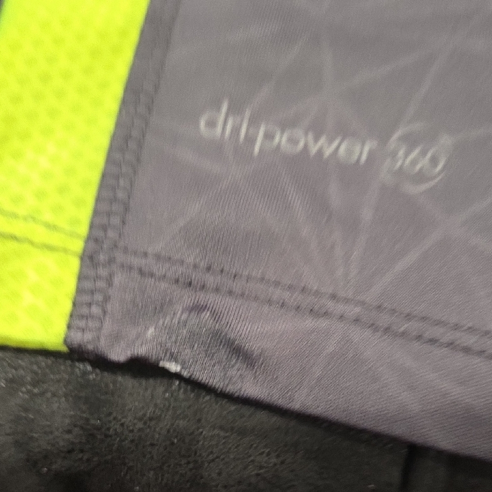 Russell Athletic Gray and Neon Green Performance Tee - Picture 6 of 6
